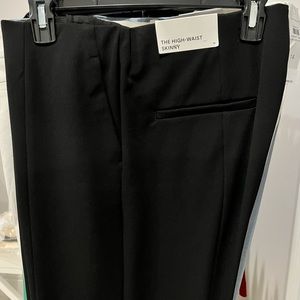 Ann Taylor Black High-Waist Skinny Pants Ankle Length Size 14